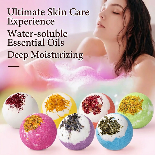 Dried Flower Bubble Bath Bomb – 100g Floating Bubble Ball with Essential Oils & Bath Salt, view 2