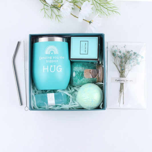 Blue Spa Birthday Gift Box – 6‑Piece Relaxation & Self‑Care Set for Mom & Her, view 2