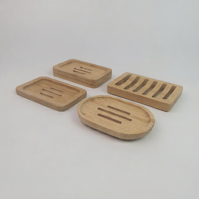 Bamboo Soap Dish – Hollow Drainage Holder for Longer-Lasting Bars