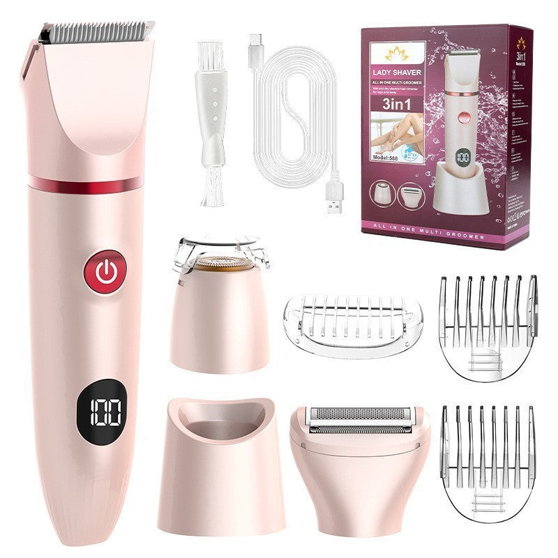 7-in-1 Waterproof Electric Hair Removal Kit – Face, Body & Bikini Trimmer