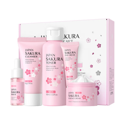 Lecco Japanese Cherry Blossom Skin Care 5-Piece Set
