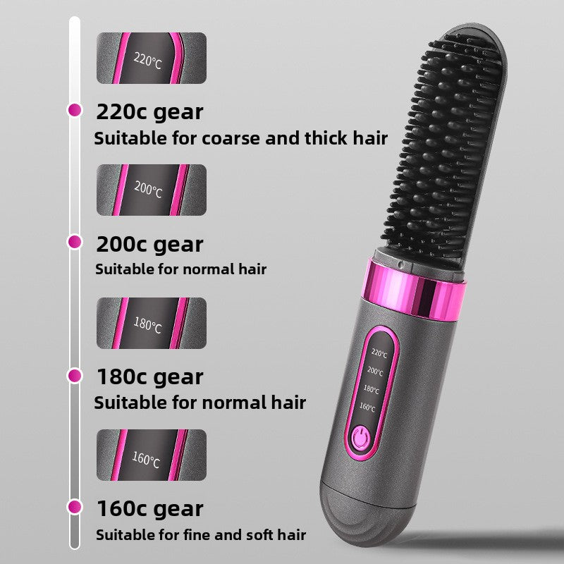 Wireless Negative Ion Hair Straightening Comb