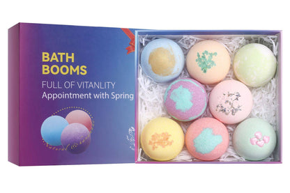 Essential Oil Explosion Bath Salt Balls – 12-Piece Gift Set & Shower Steamers (Multiple Variants)