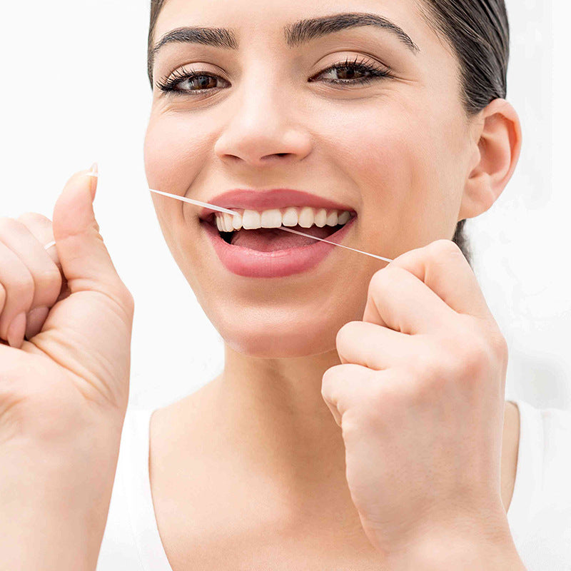 Biodegradable Dental Floss with Stainless Steel Case – Corn & Bamboo Charcoal Options (30m)