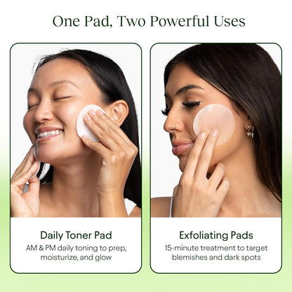 Jiyu Toning Polish Pads - Korean Skincare for Dark Spots, Wrinkles & Dull Skin - Hydrating Facial Treatment with Snail Mucin, Niacinamide, Peptides & Centella - 100 Count (Ships to USA Only)