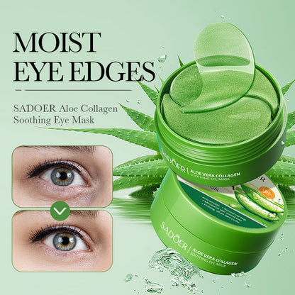 Aloe Collagen Eye Mask Sheets – Hydrating Soothing Eye Patches (60 Pieces)