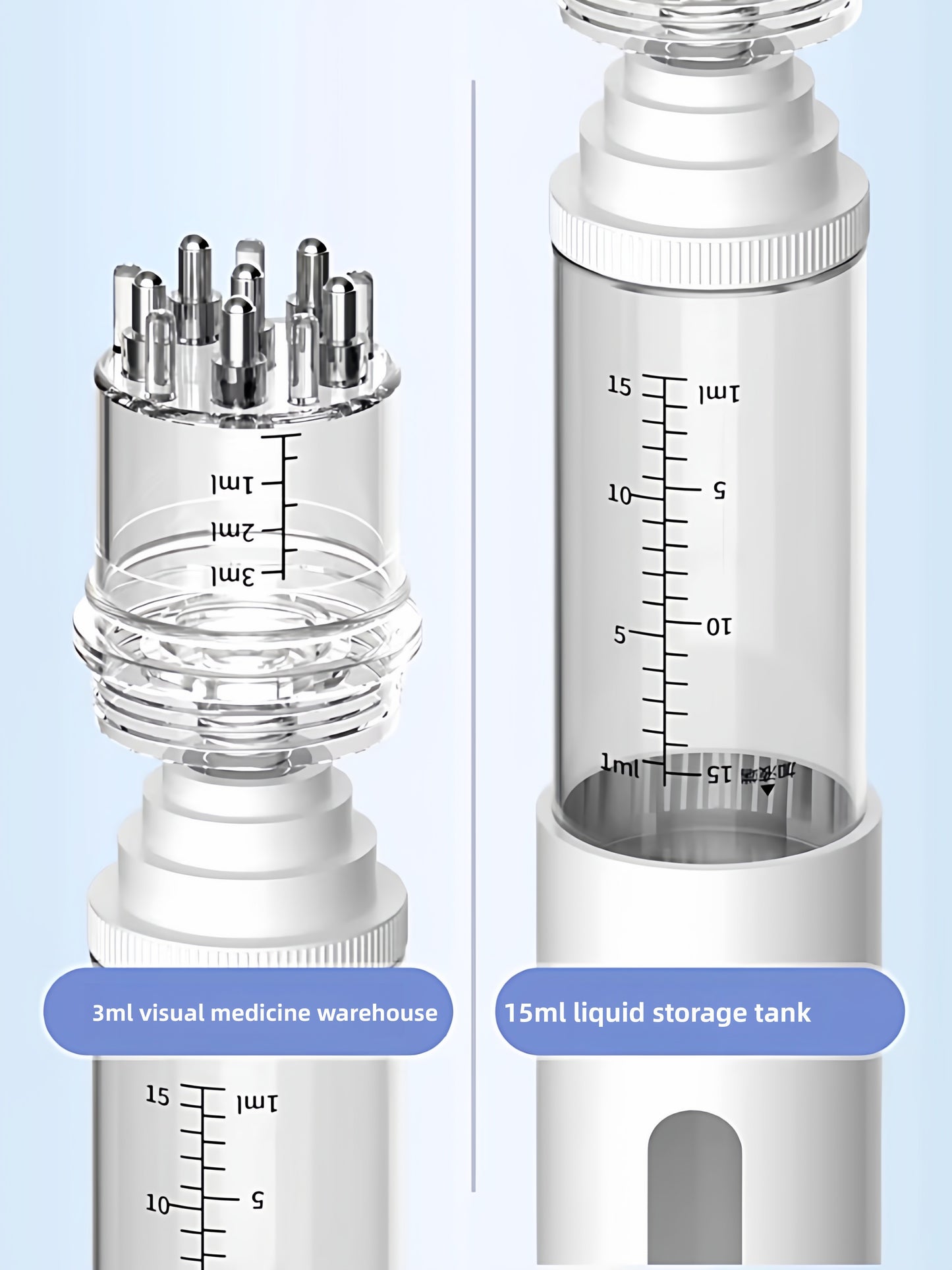 Dual-Chamber Scalp Applicator with Roller Balls