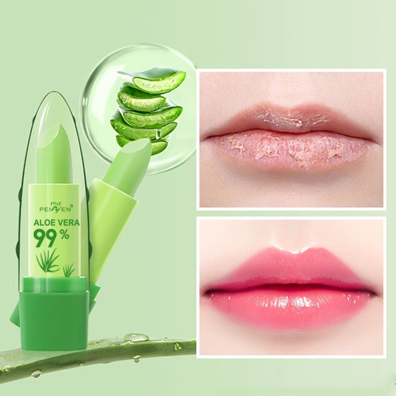 Color‑Changing Aloe Vera Lipstick – Moisturizing, Waterproof & Non‑Transfer