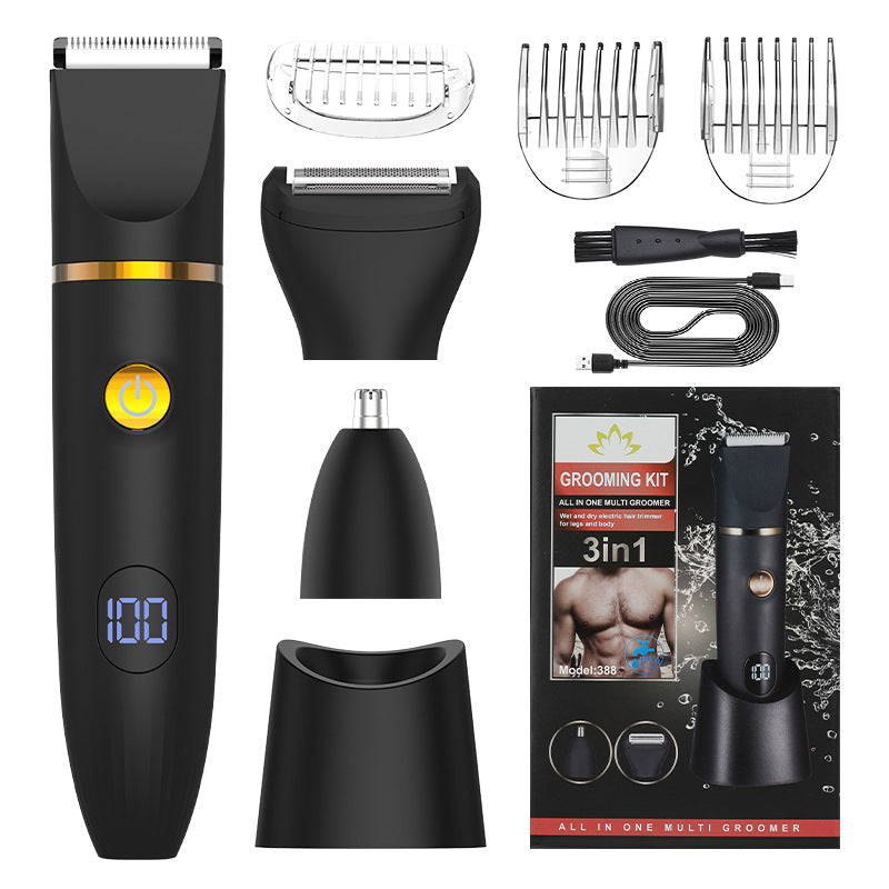 7-in-1 Waterproof Electric Hair Removal Kit – Face, Body & Bikini Trimmer