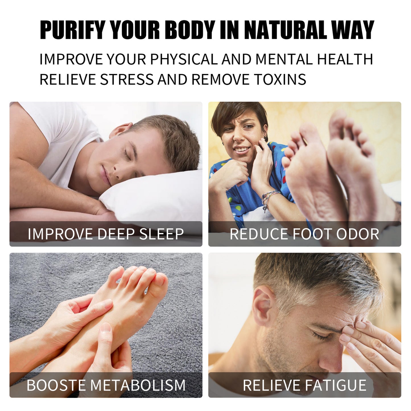 Ximonth Ginger Foot Patches – Nourishing & Moisturizing Foot Masks (10-Pack)