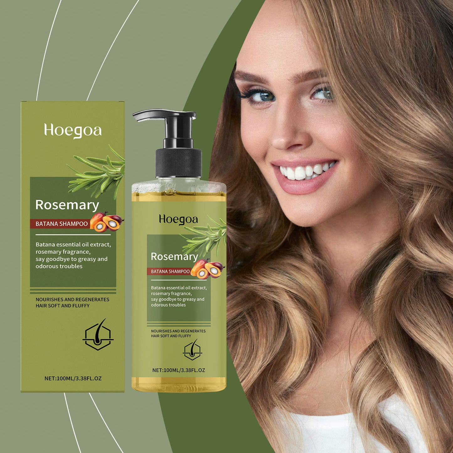 Rosemary Scalp Care Shampoo – Strengthening & Moisturizing Cleanser 100ml