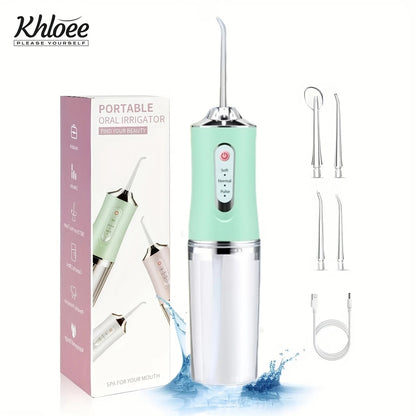 Portable Dental Irrigator – Rechargeable Water Flosser with 3 Modes & Multiple Nozzles