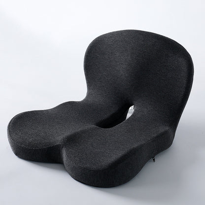 Memory Foam One-Piece Seat Cushion with Backrest – Ergonomic Chair Support (Grey)