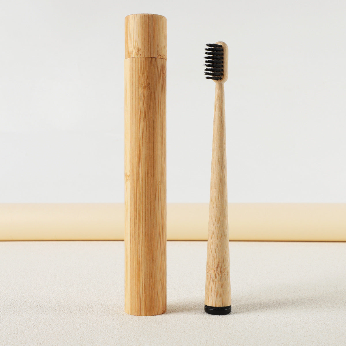 Bamboo Standing Toothbrush – Natural Bristle Eco-Friendly Adult Toothbrush