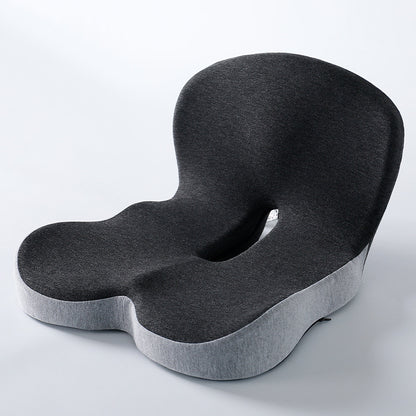Memory Foam One-Piece Seat Cushion with Backrest – Ergonomic Chair Support (Grey)