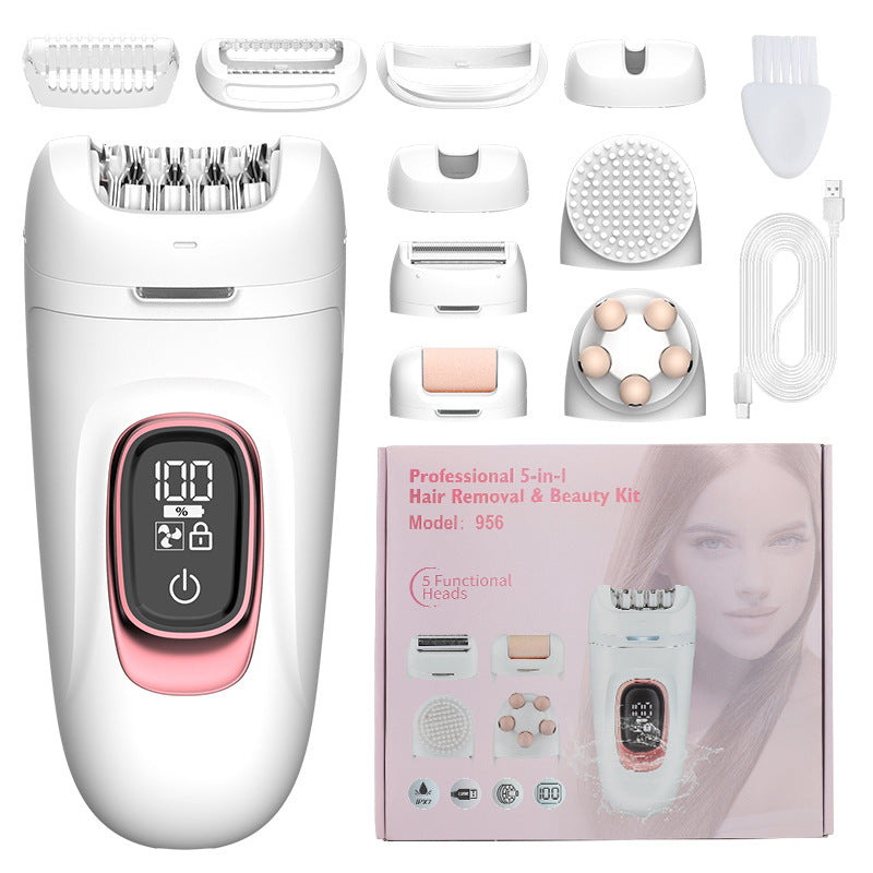 7-in-1 Waterproof Electric Hair Removal Kit – Face, Body & Bikini Trimmer