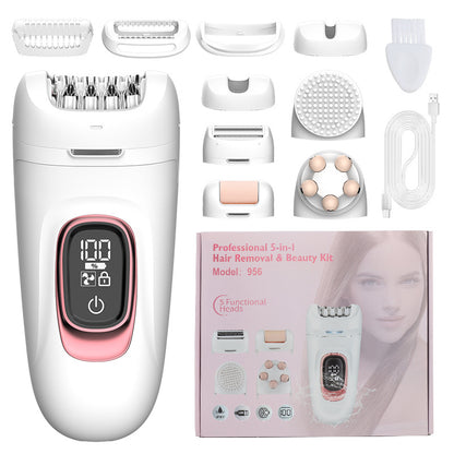 7-in-1 Waterproof Electric Hair Removal Kit – Face, Body & Bikini Trimmer