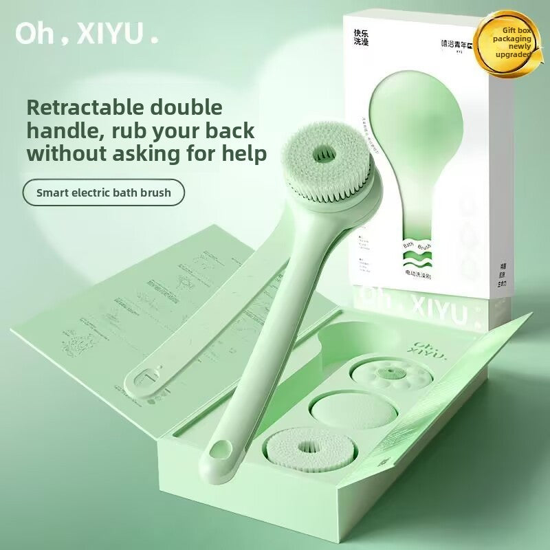 Electric Bath Brush – Single & Dual-Handle Rechargeable Body Scrubber