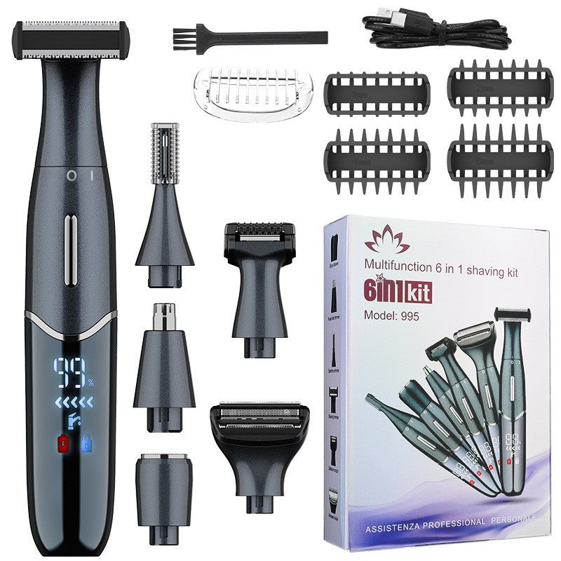 7-in-1 Waterproof Electric Hair Removal Kit – Face, Body & Bikini Trimmer