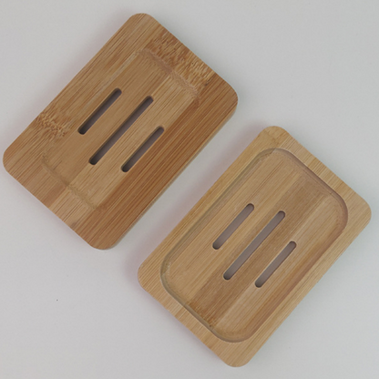 Bamboo Soap Dish – Hollow Drainage Holder for Longer-Lasting Bars