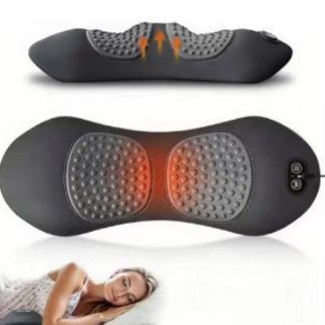 Heated Massage Lumbar Pillow | Back Support Cushion with Heat