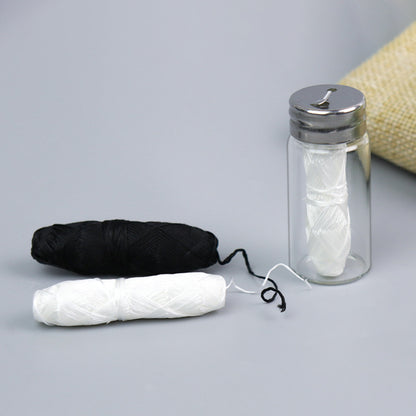 Biodegradable Dental Floss with Stainless Steel Case – Corn & Bamboo Charcoal Options (30m)