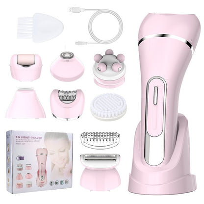 7-in-1 Waterproof Electric Hair Removal Kit – Face, Body & Bikini Trimmer