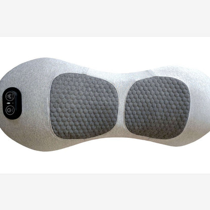 Heated Massage Lumbar Pillow | Back Support Cushion with Heat