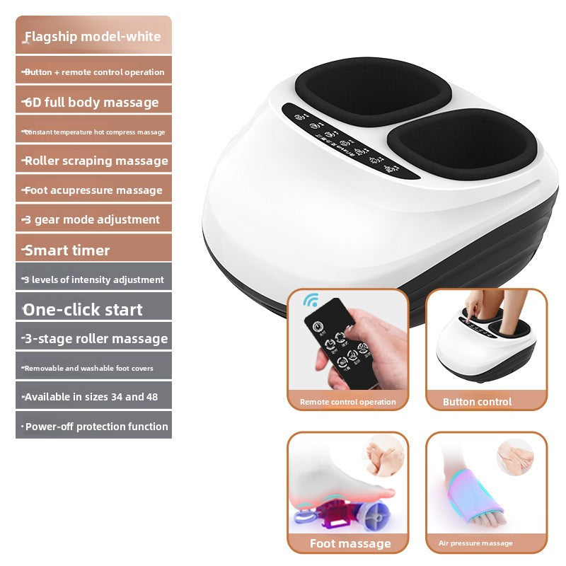 6D Foot Leg Massager with Heating – Airbag Compression & Infrared Therapy Massager