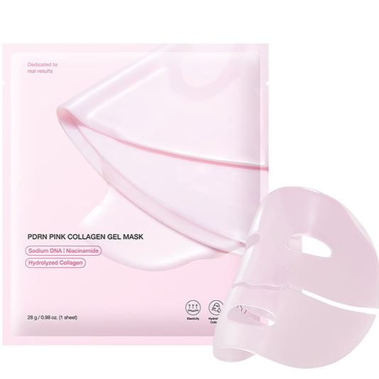PDRN Pink Collagen Gel Mask – Hydrating, Firming & Brightening Sheet Mask (28g)