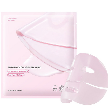 PDRN Pink Collagen Gel Mask – Hydrating, Firming & Brightening Sheet Mask (28g)