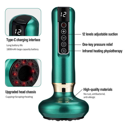 Electric Cupping Therapy Set – Heated Massage & Suction Recovery Kit