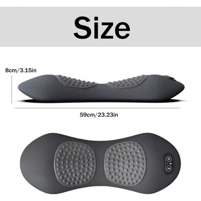 Heated Massage Lumbar Pillow | Back Support Cushion with Heat
