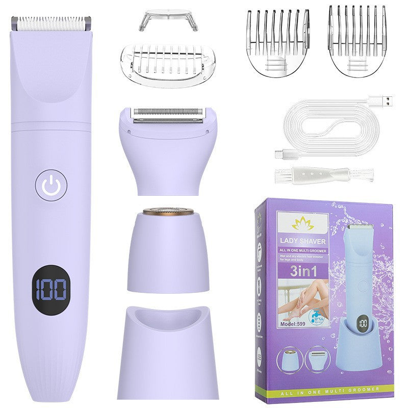 7-in-1 Waterproof Electric Hair Removal Kit – Face, Body & Bikini Trimmer