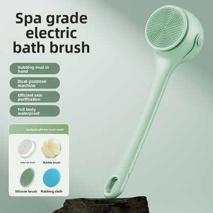 Electric Bath Brush – Single & Dual-Handle Rechargeable Body Scrubber