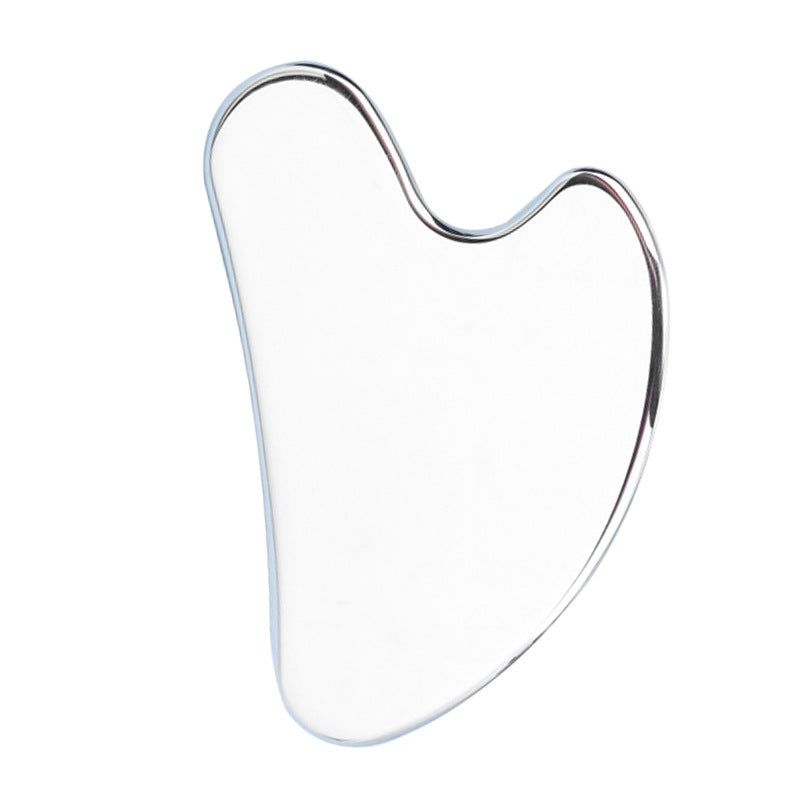 Natural Jade Gua Sha Tool – Heart-Shaped Facial & Body Massage Stone