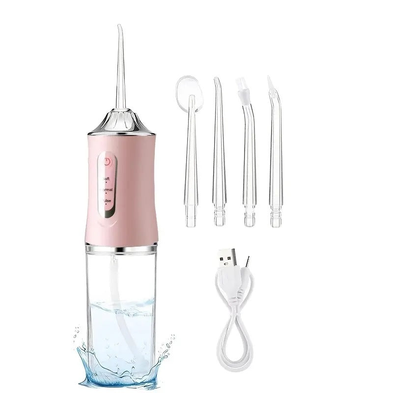 Portable Dental Irrigator – Rechargeable Water Flosser with 3 Modes & Multiple Nozzles