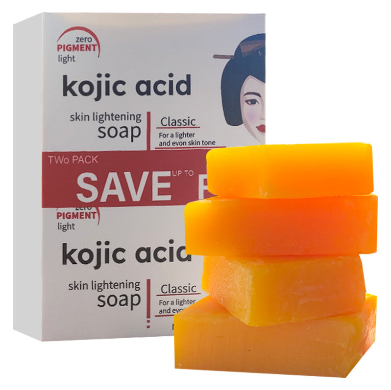 Turmeric Kojic Acid Brightening Soap – Handmade Herbal Bar with Snail & Bamboo Charcoal