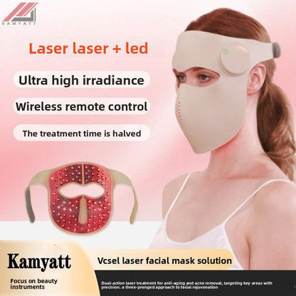 Laser Led Red and Blue Light Beauty Instrument Mask