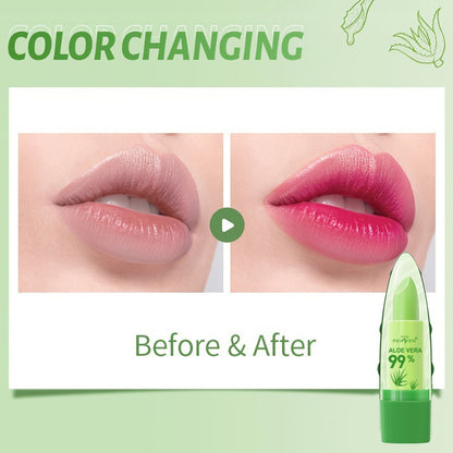 Color‑Changing Aloe Vera Lipstick – Moisturizing, Waterproof & Non‑Transfer