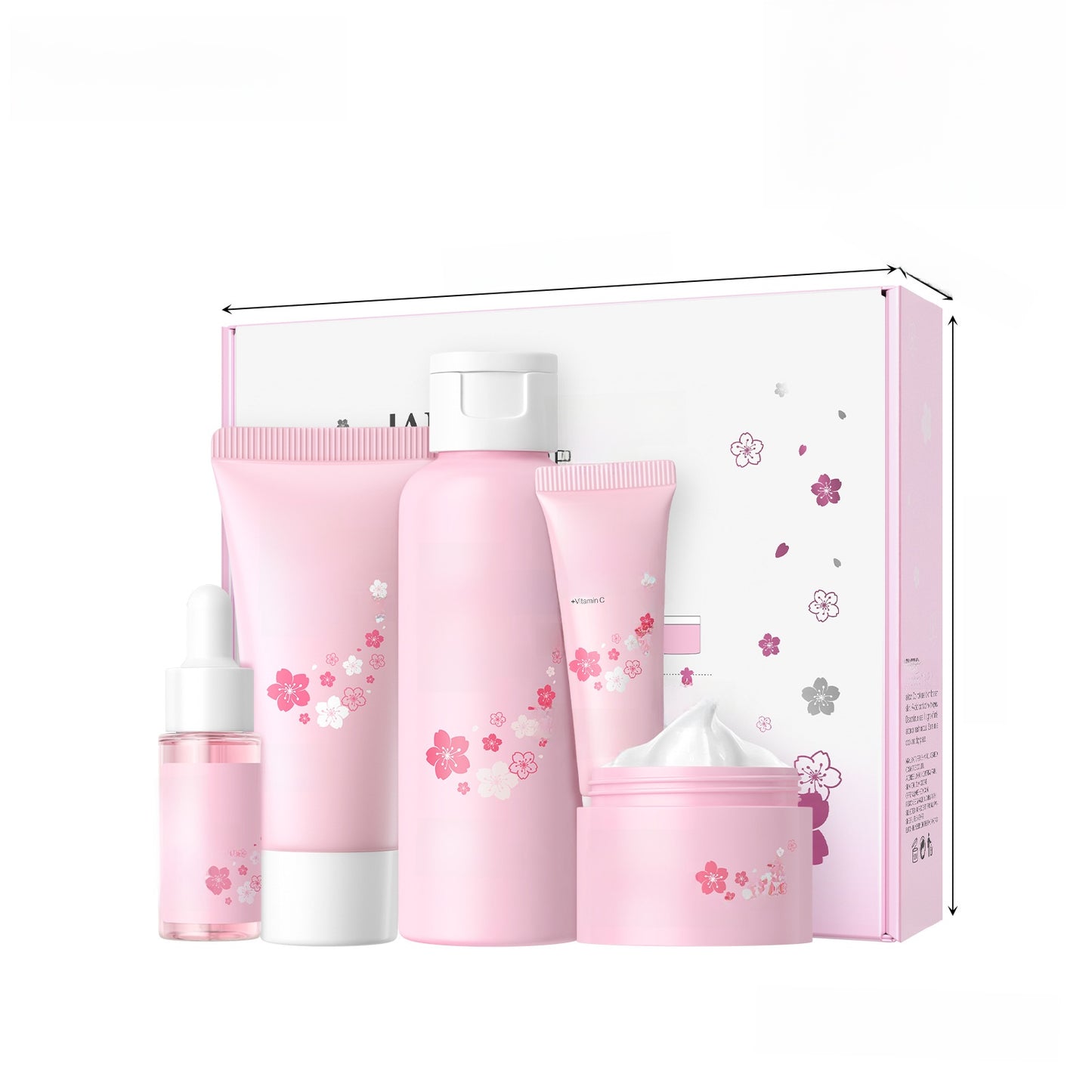 Lecco Japanese Cherry Blossom Skin Care 5-Piece Set
