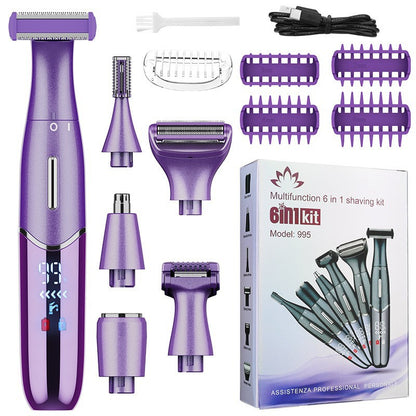 7-in-1 Waterproof Electric Hair Removal Kit – Face, Body & Bikini Trimmer