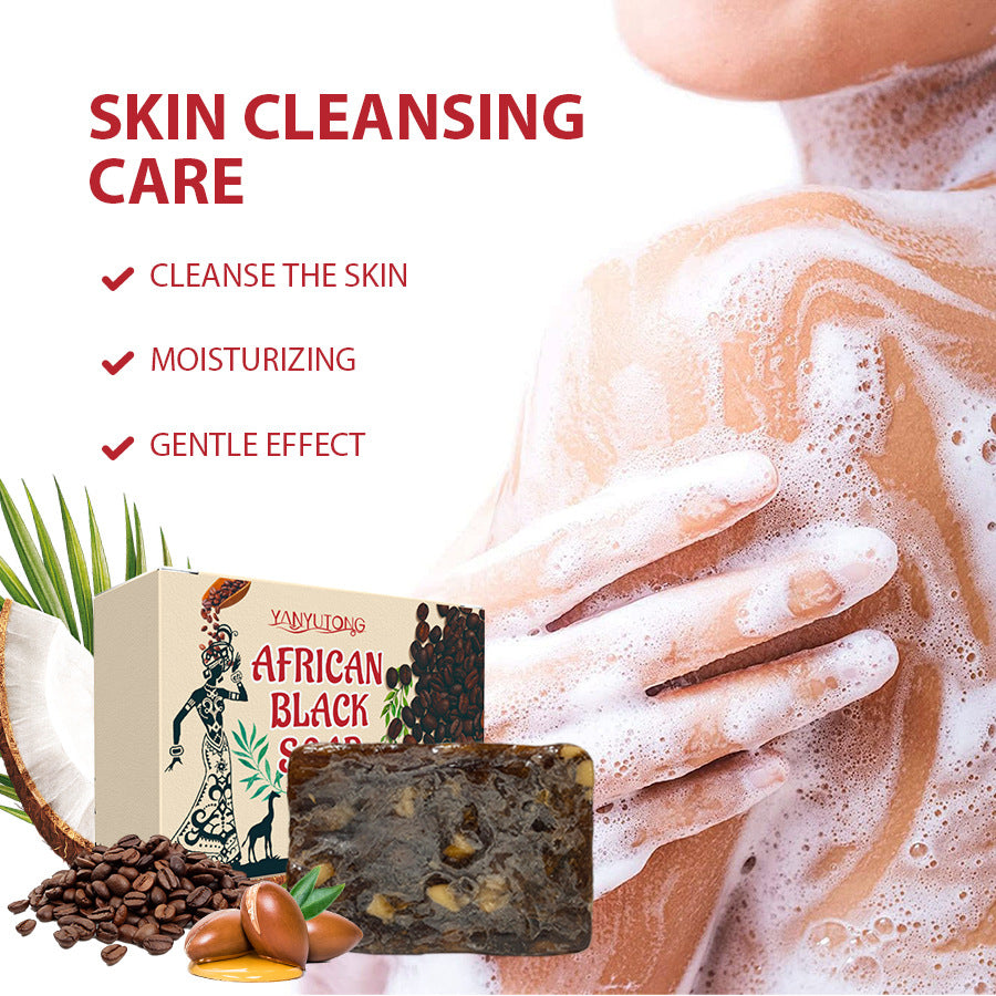 African Black Soap with Shea Oil & Coffee Extract 150g