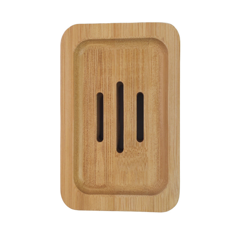 Bamboo Soap Dish – Hollow Drainage Holder for Longer-Lasting Bars