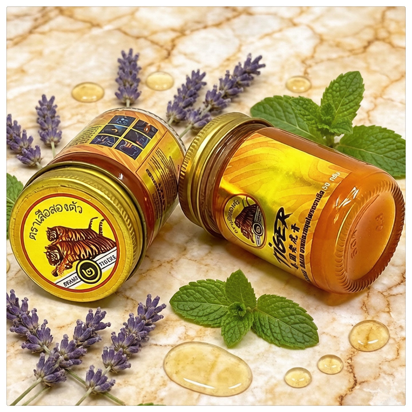 Thai Tiger Balm Gold Edition Pain Relief Ointment – Warming Muscle & Joint Comfort
