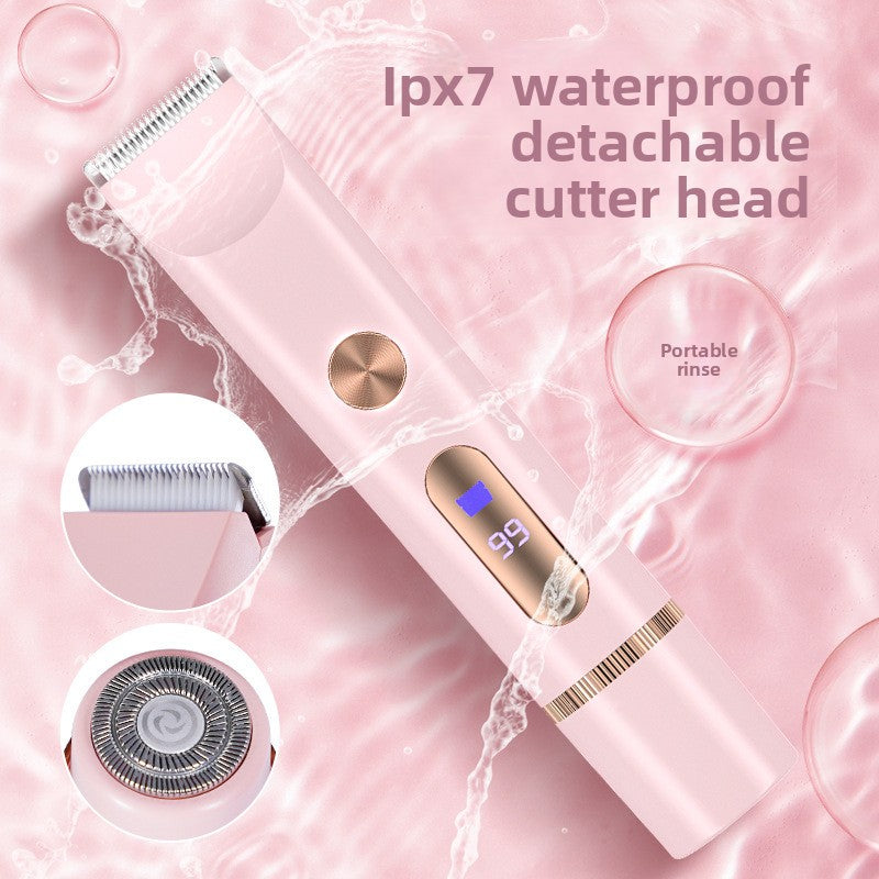 Electric Full-Body Hair Trimmer – Waterproof Dual-Head Bikini & Body Shaver