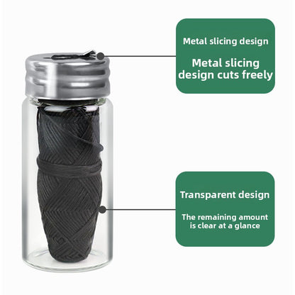 Biodegradable Dental Floss with Stainless Steel Case – Corn & Bamboo Charcoal Options (30m)