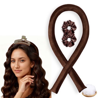 No-Heat Satin Curling Set – Handmade Wave & U-Shaped Hair Curler