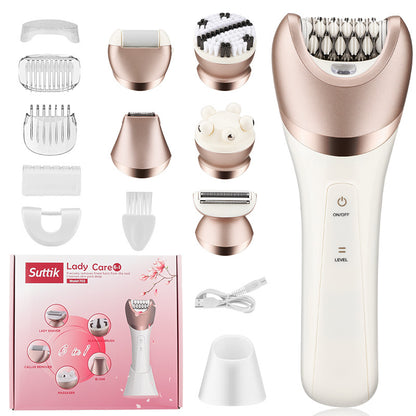 7-in-1 Waterproof Electric Hair Removal Kit – Face, Body & Bikini Trimmer