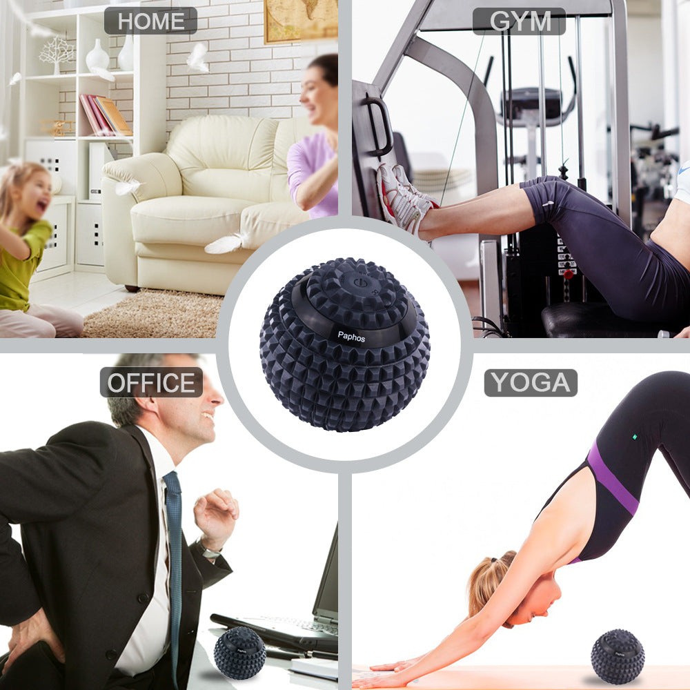 4-Speed Electric Massage Ball  Rechargeable Muscle Roller